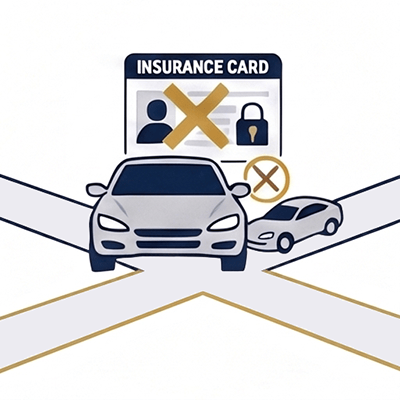 Driving without insurance violation in New Jersey