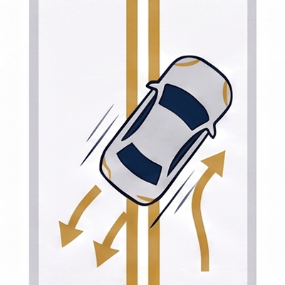 Failure to maintain lane traffic violation in New Jersey
