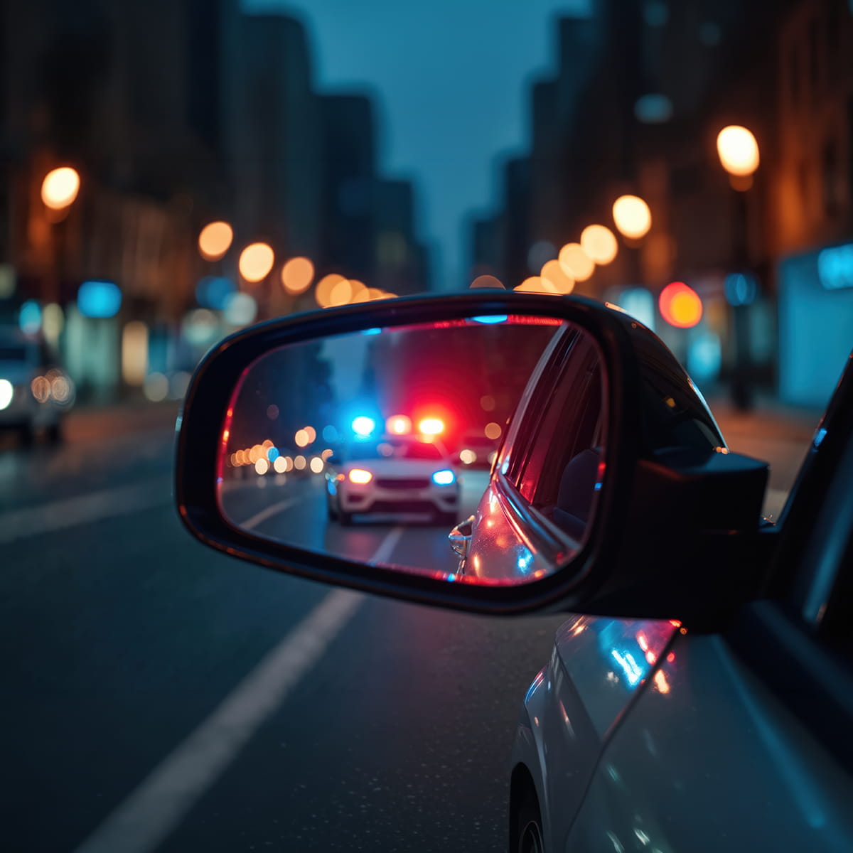 New Jersey police traffic stop involving a driver suspected of DWI