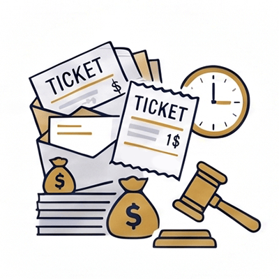 Outstanding traffic tickets in New Jersey